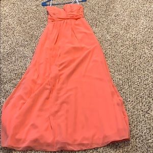 Coral bridesmaids dress